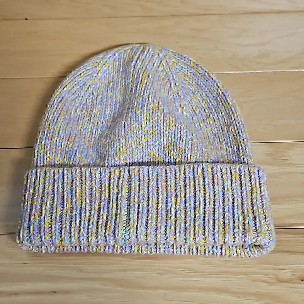 J. Crew Crewcuts Marl Beanie Knit Winter Hat Cap Rainbow Girls S-M